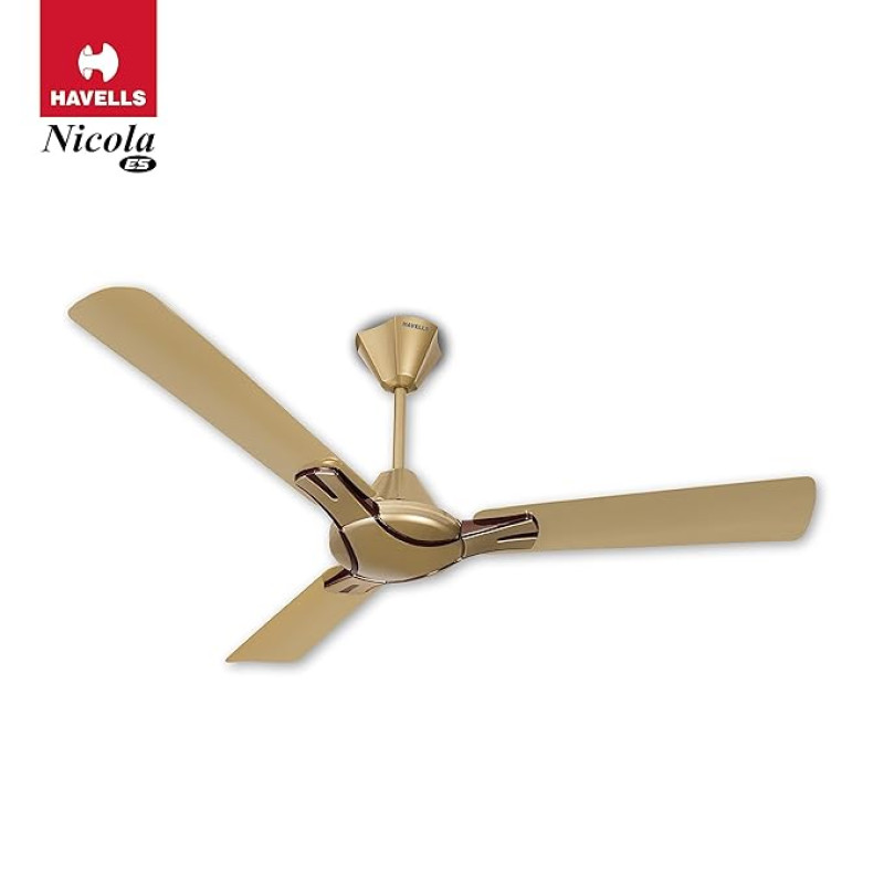 Havells 1200mm Nicola Energy Saving Ceiling Fan (Bronze Copper, Pack of 1) 2 Star