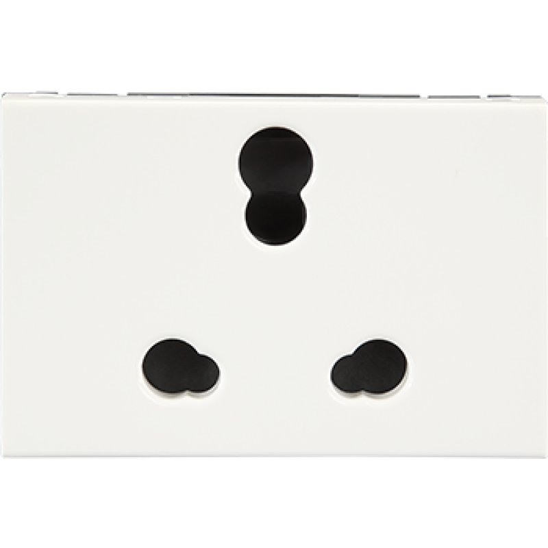 Legrand Arteor Socket Shuttered 6/16A 3pin Indian - (3Module)