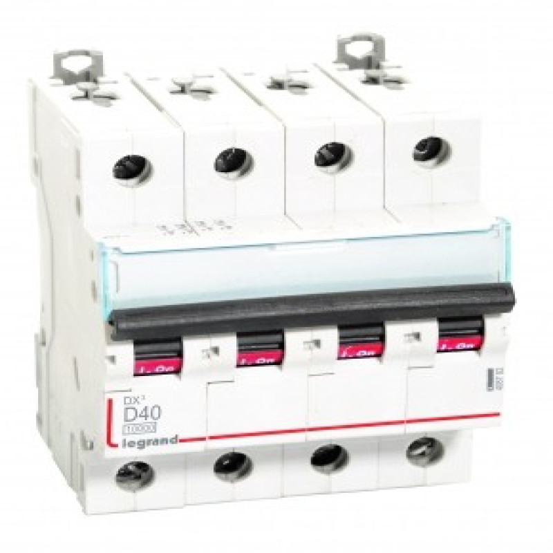 Legrand DX3 AC MCBs - D Curve Four Pole 415 V~ (40A)