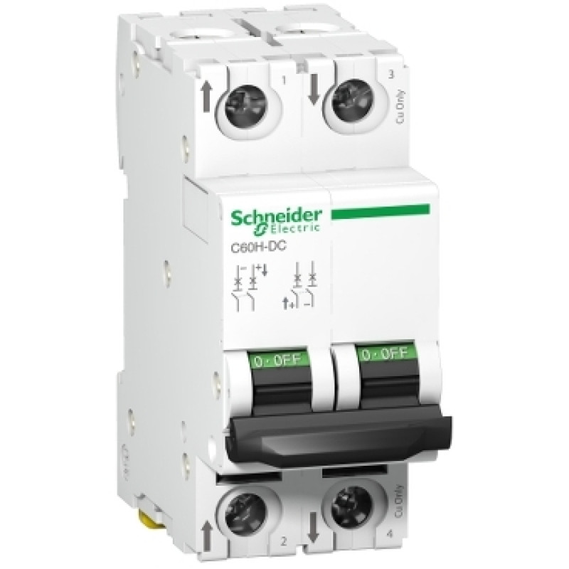 Schneider MCBs - DC - C60 H - 2 pole - 5A (A9N61525)