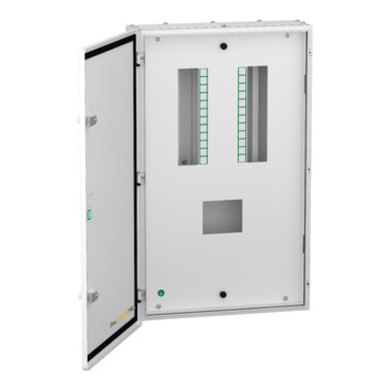 Schneider Acti9 VTPN DBs for MCCB Incomer (IP43) - VTPN DB 8 Ways MCCB I-c 250A - 250A MCCB + 24 - Double Door - 8 way - (A9HVN08H)