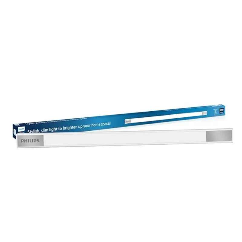 PHILIPS Space Glow 2ft LED Linear Cabinet Tubelight Light | 12-watt LED Under Cabinet Wardrobe and Kitchen Light, Warm White, Pack of 1