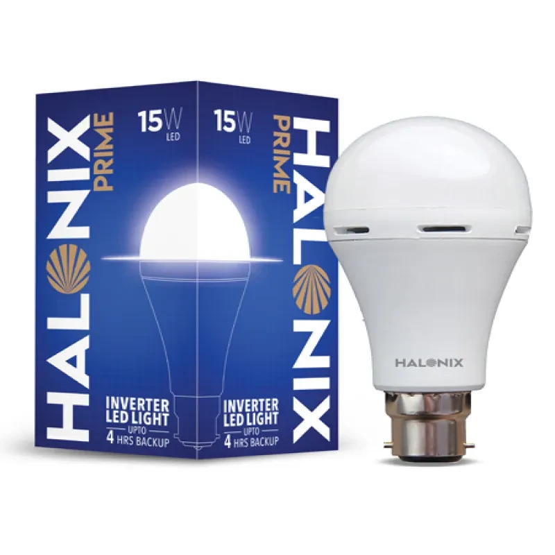 Halonix Prime 15W B22D Inverter Rechargebale Emergency Led Bulb (Cool Day Light)