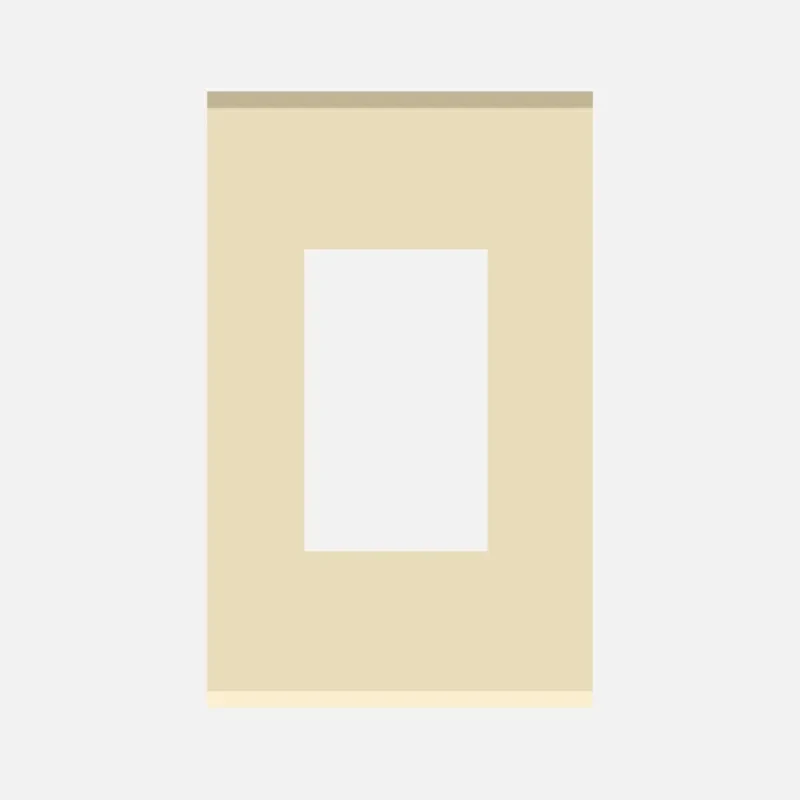 NORISYS CUBE Series 2M Flat'5 Plate with Frame (Matt Gold & Cocoa Brown)