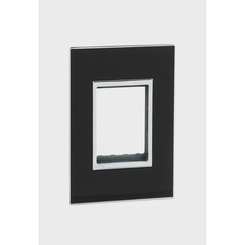Legrand Arteor Mirror Finish Square Cover Plate w Overmoulded Frame 2 Module (Mirror Black & Mirror White)