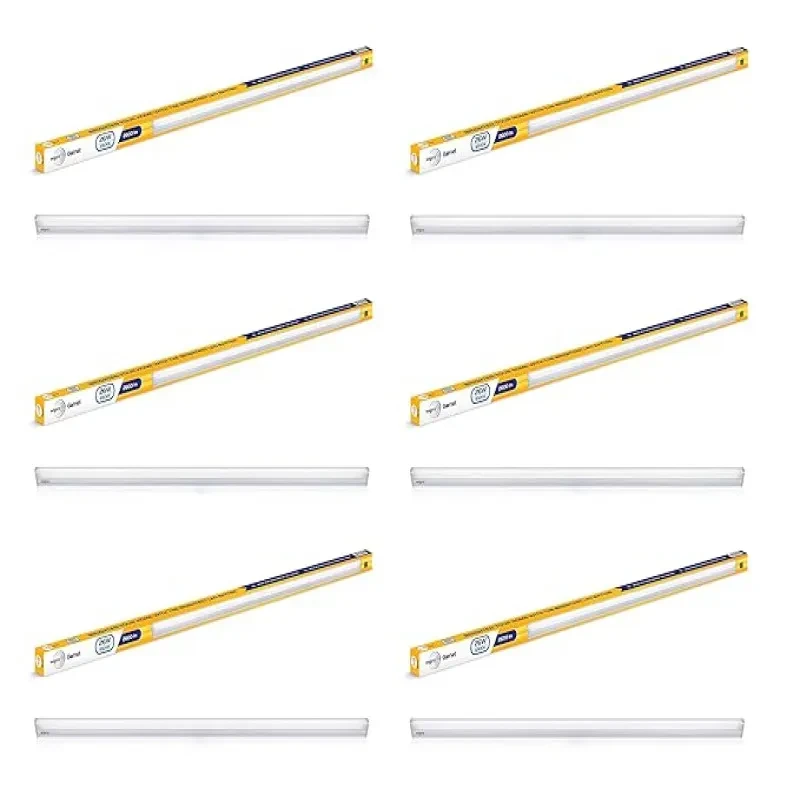 wipro Garnet 26W Led Batten For Living Room & Bedroom Bright & Energy Efficient Tubelight For Home Cool Day Light (6500K) With 2600 Lumen|4Feet, Pack Of 6