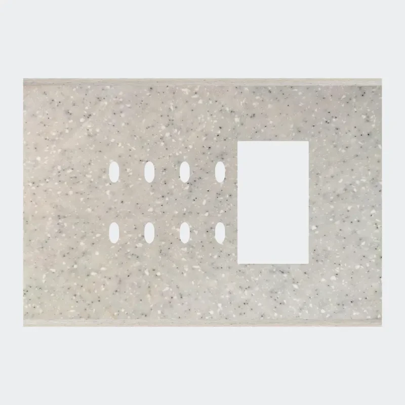 Norisys TG9 6M Solid Marble Finish Plate with 8 holes + 2M Window