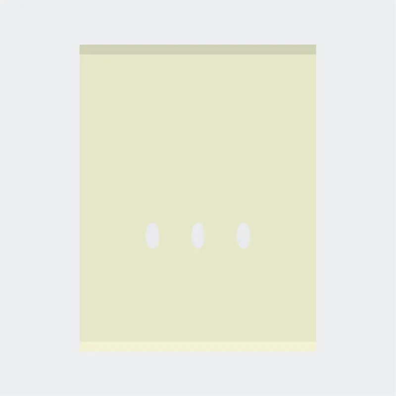 Norisys TG9 3M Solid Glass Plate with 3 holes