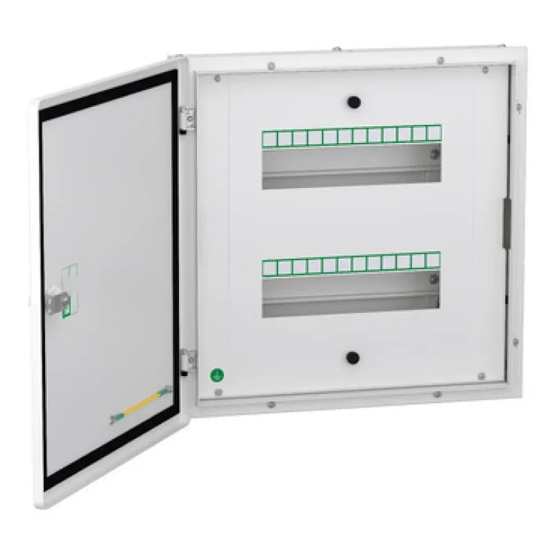 Schneider Acti9 - Flexi Tier DBs -Double Door Metal IP43- 2 Tier 24 Modules  2*12 - A9HFD224