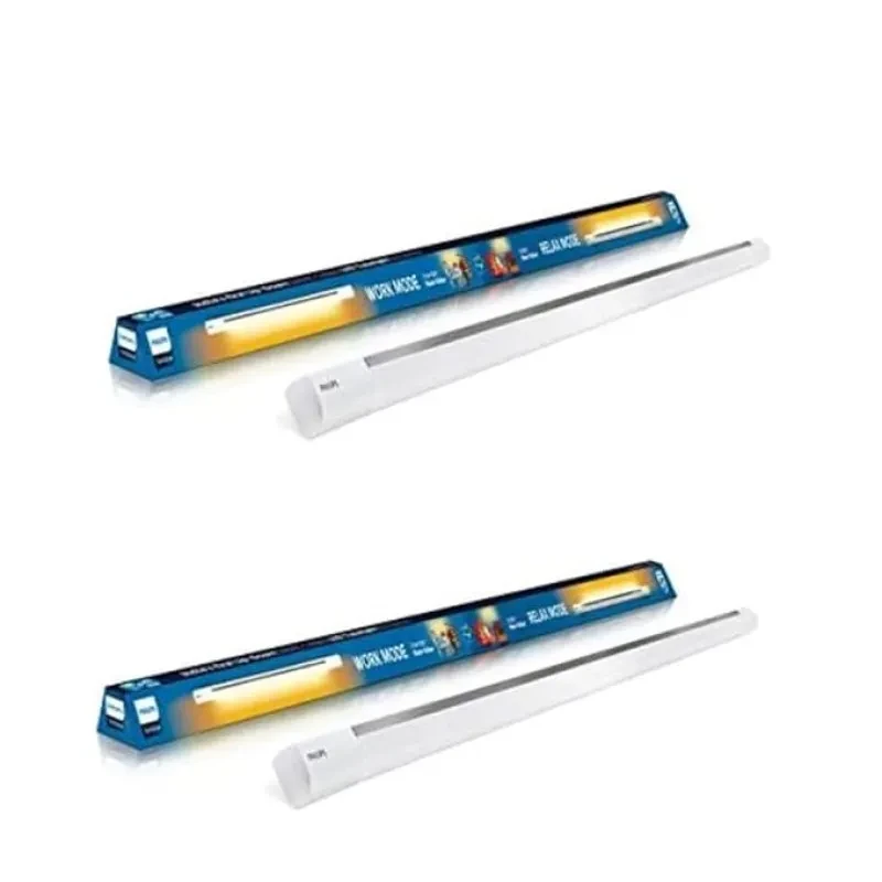 PHILIPS 20W LED Tubelight, Warm White, Pack of 2