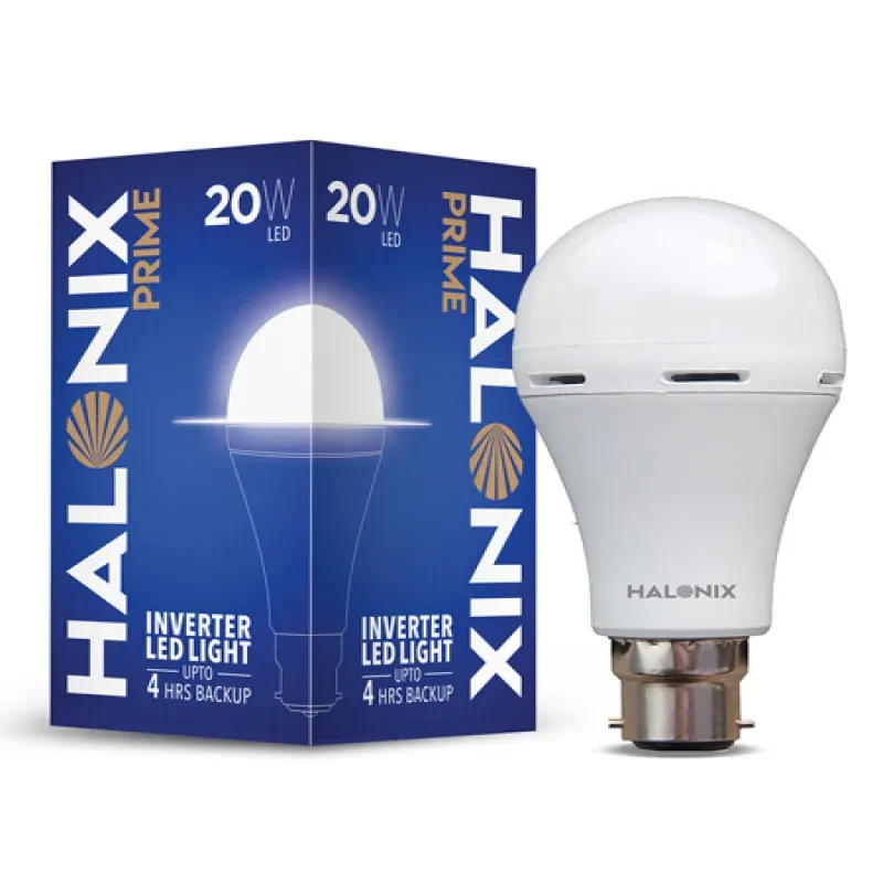 Halonix Prime 20W B22D Inverter Rechargebale Emergency Led Bulb (Cool Day Light)