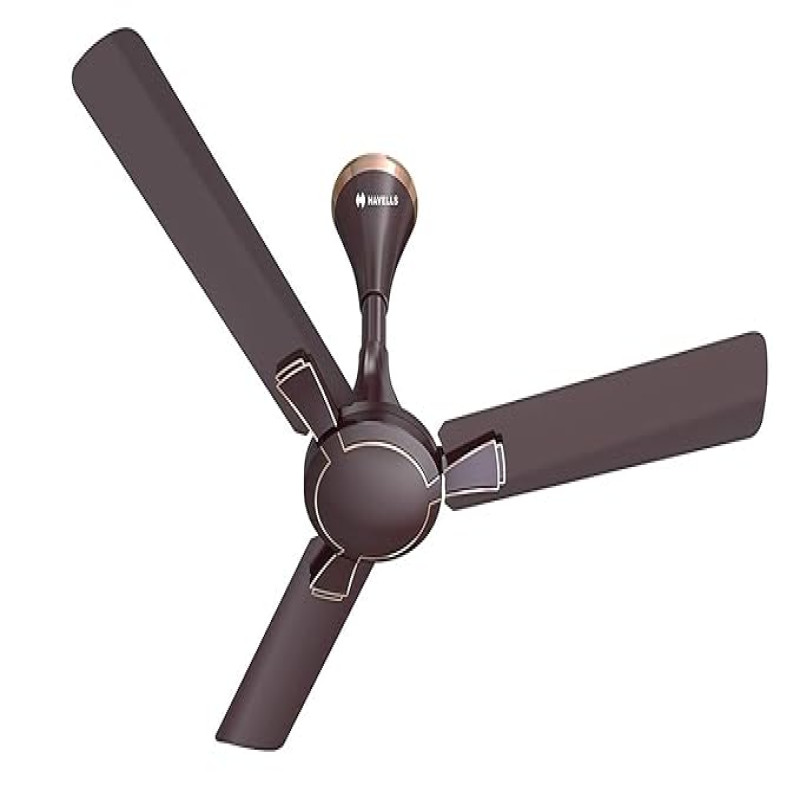 Havells 1200Mm Milor Energy Saving Ceiling Fan (Dusk, Pack Of 1), Chocolate, 1 Star