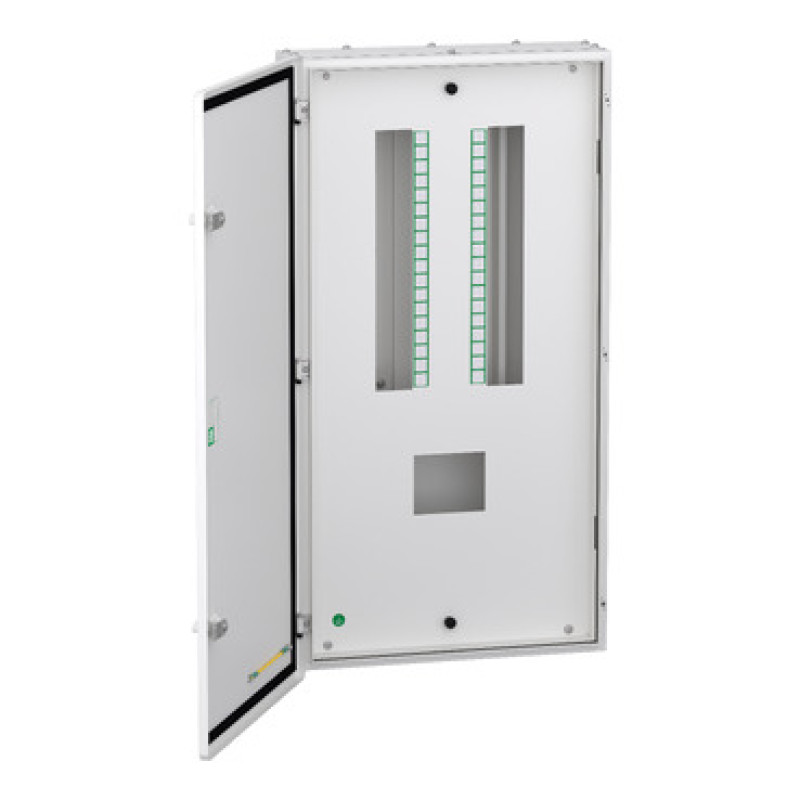 Schneider Acti9 VTPN DBs for MCCB Incomer (IP43) - VTPN DB 12 Ways MCCB I-c 100A - 100A MCCB + 36 - Double Door - 12 way - (A9HVN12L)