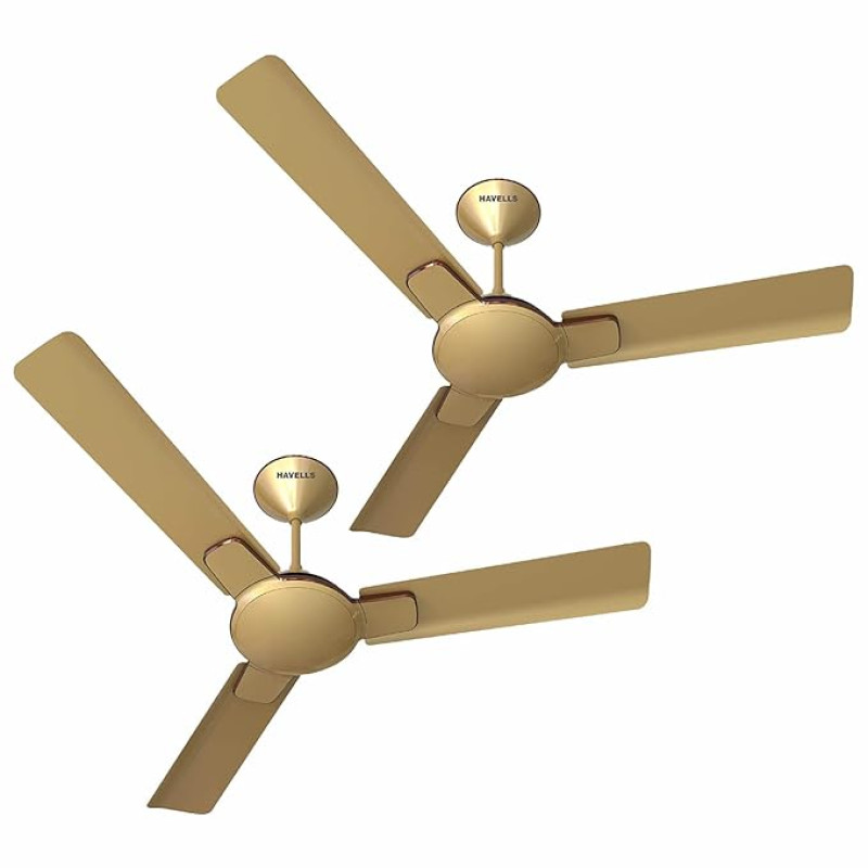 Havells 1200Mm Enticer Energy Saving Ceiling Fan (4 stars, Beige Copper, Pack Of 2)