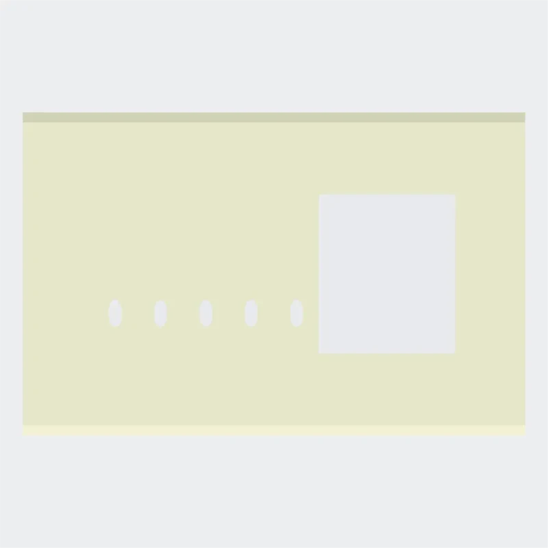 Norisys TG9 8M Solid Glass Plate with 5 holes + 3M Window