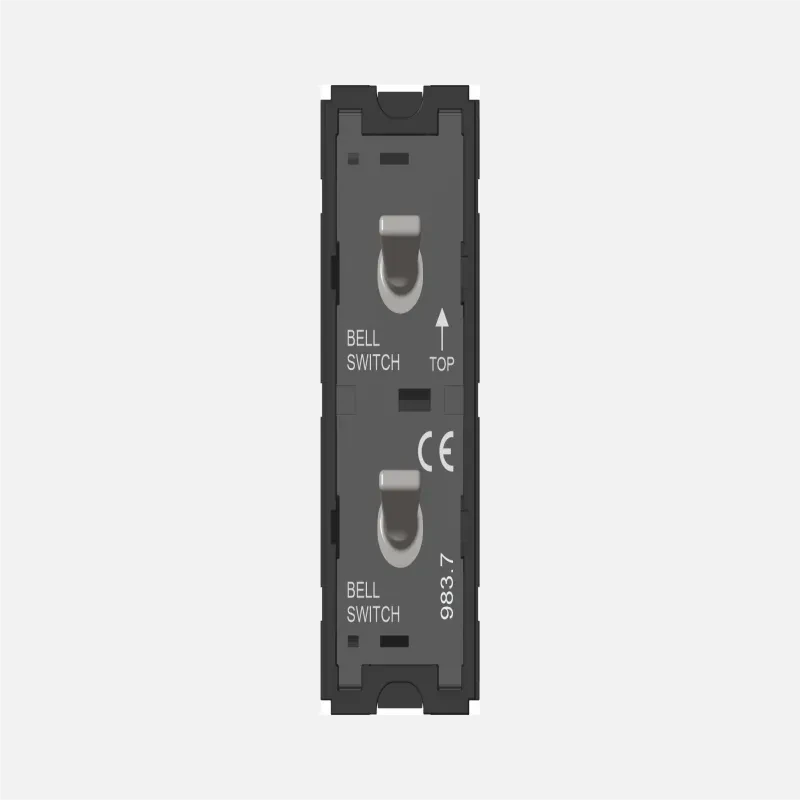 Norisys TG9 Switch 6A - 2 Gang - Both switches Bell - 1 Module