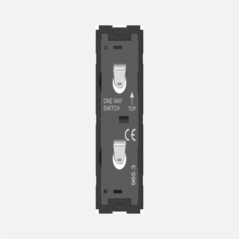 Norisys Switch 6A - 2 Gang - Both switches One-way - 1 Module