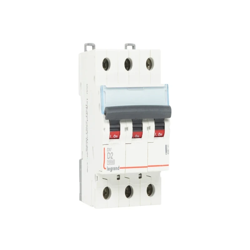 Legrand DX3 AC MCBs - D Curve Triple Pole 415 V~ (2A)