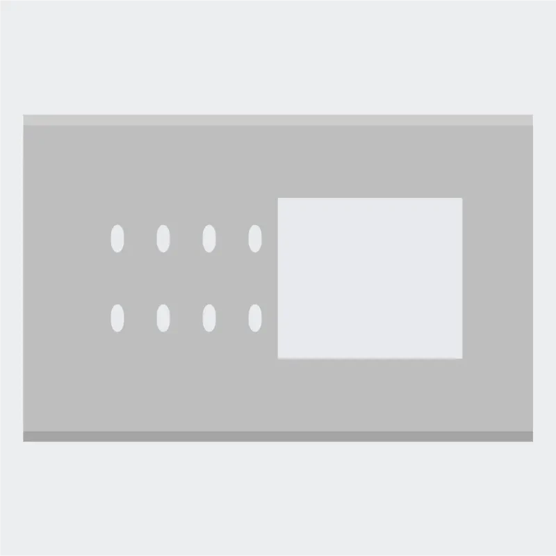 Norisys TG9 8M Solid Aluminum Plate with 8 holes + 4M Window