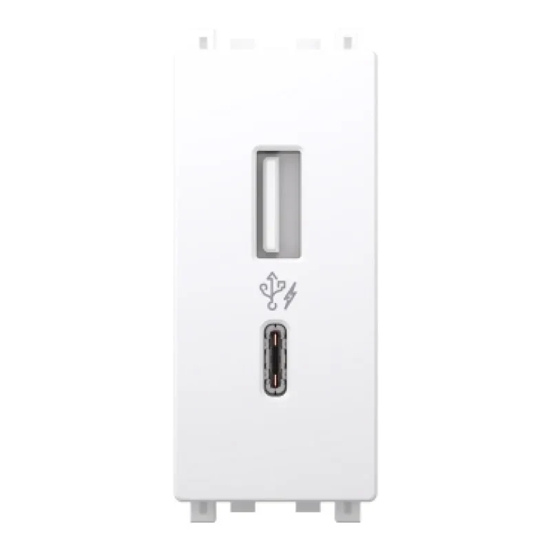Schneider Zencelo - 2.4A 5V A+C USB Charger 1 module