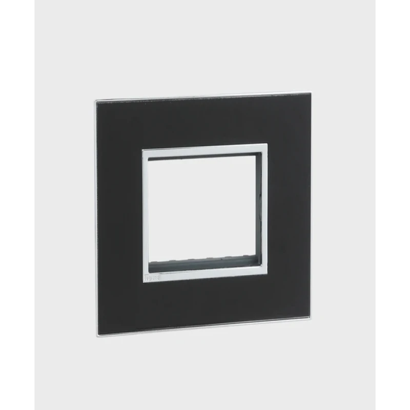 Legrand Arteor Mirror Finish Square Cover Plate w Overmoulded Frame 3 Module (Mirror Black & Mirror White)