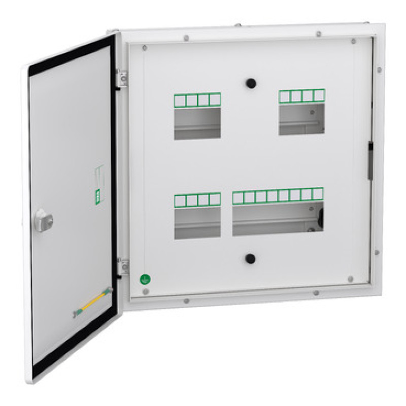 Schneider Acti9 - TPN DBs -Double Door Metal (IP43) - 4 way  - 8+12 module - (A9HTND04)
