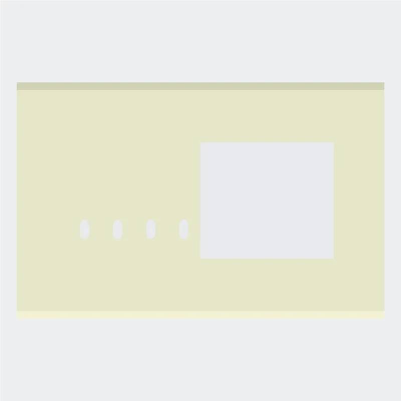 Norisys TG9 8M Solid Glass Plate with 4 holes + 4M Window