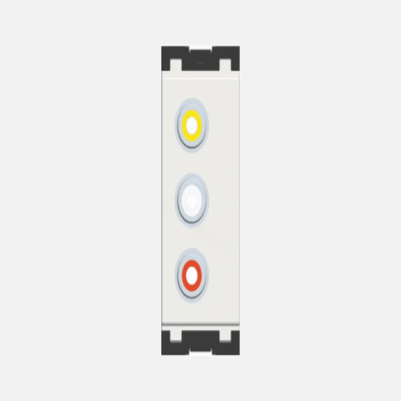 NORISYS CUBE Series Triple RCA Audio Visual Socket - 1 Module