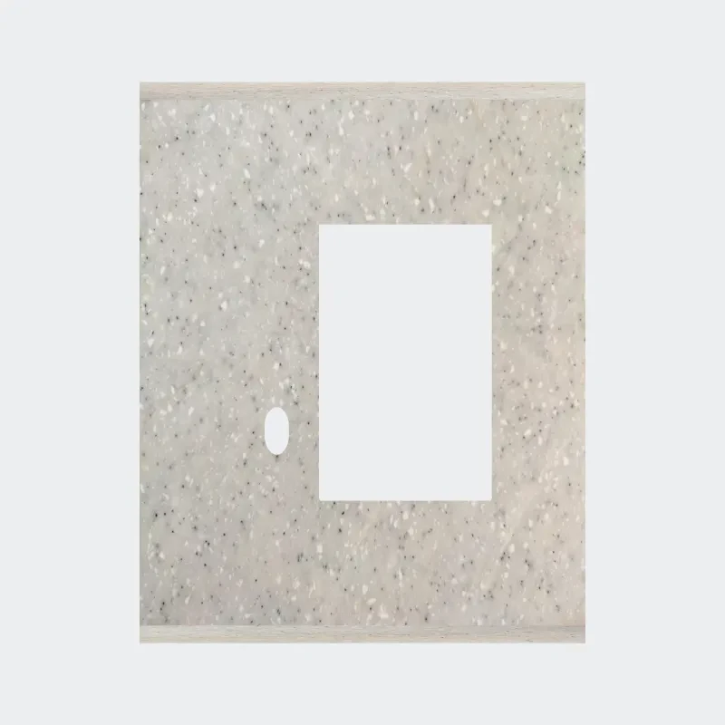 Norisys TG9 3M Solid Marble Finish Plate with 1 holes + 2M Window
