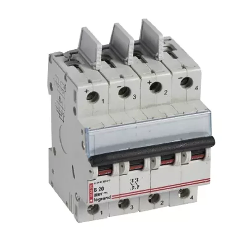 Legrand DX3 for Photovoltaic applications - 800V 20A Circuit Breakers (DC MCBs)