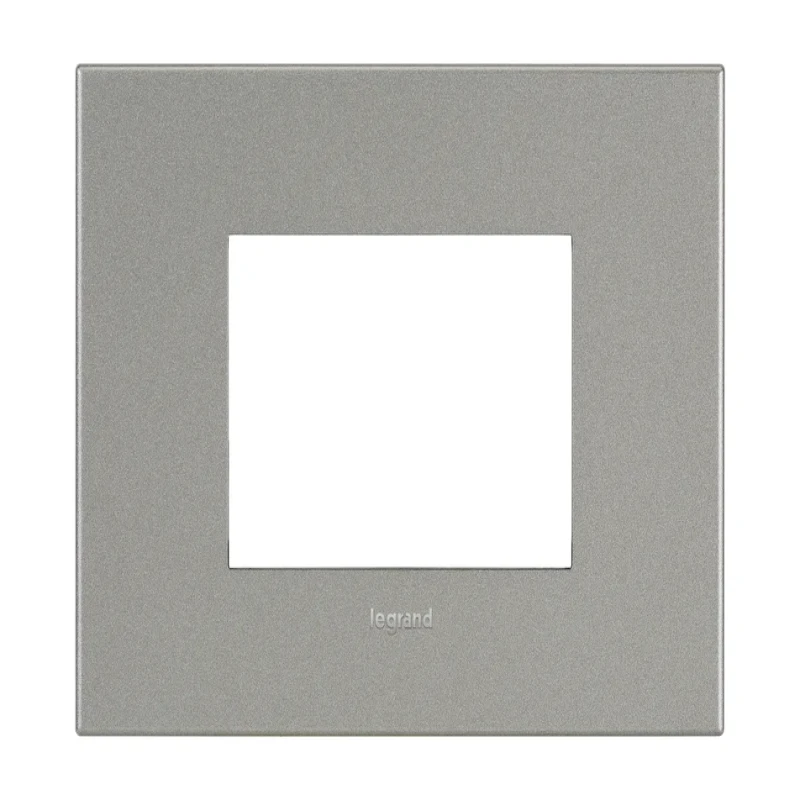 Legrand Arteor Square Cover Plate w Overmoulded Frame 3 Module (Magnesium & Champagne)