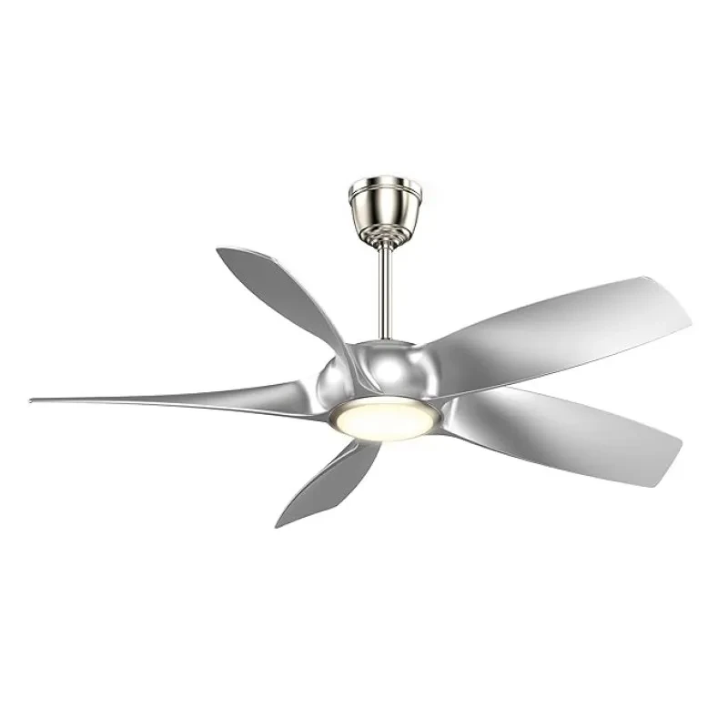 Sturlite Emporia 1320mm Smart Ceiling Fan with Remote| 2-Way Rotation BLDC Motor Fan| Voice on Command Operation (Siri, Google, Alexa, IHome)| IOT with (3 in 1) Dimmable Light - (Silver)