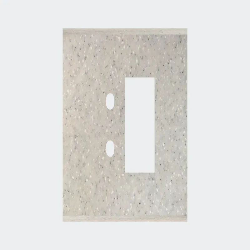 Norisys TG9 2M Solid Marble Finish Plate with 2 holes + 1M Window
