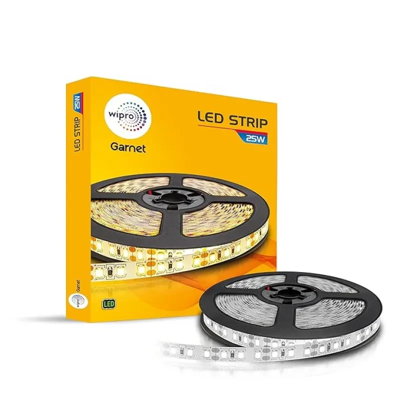 Wipro Garnet 25W Led Strip Light|Neutral White|5 Meter Cove Light|300 LEDs|Strip Light for Home, Office, Indoor Use|Strip for False Ceiling, Tv Cabinet, Kitchen|Pack of 1 (Without Driver)