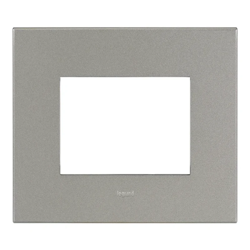 Legrand Arteor Square Cover Plate w Overmoulded Frame 4 Module (Magnesium & Champagne)