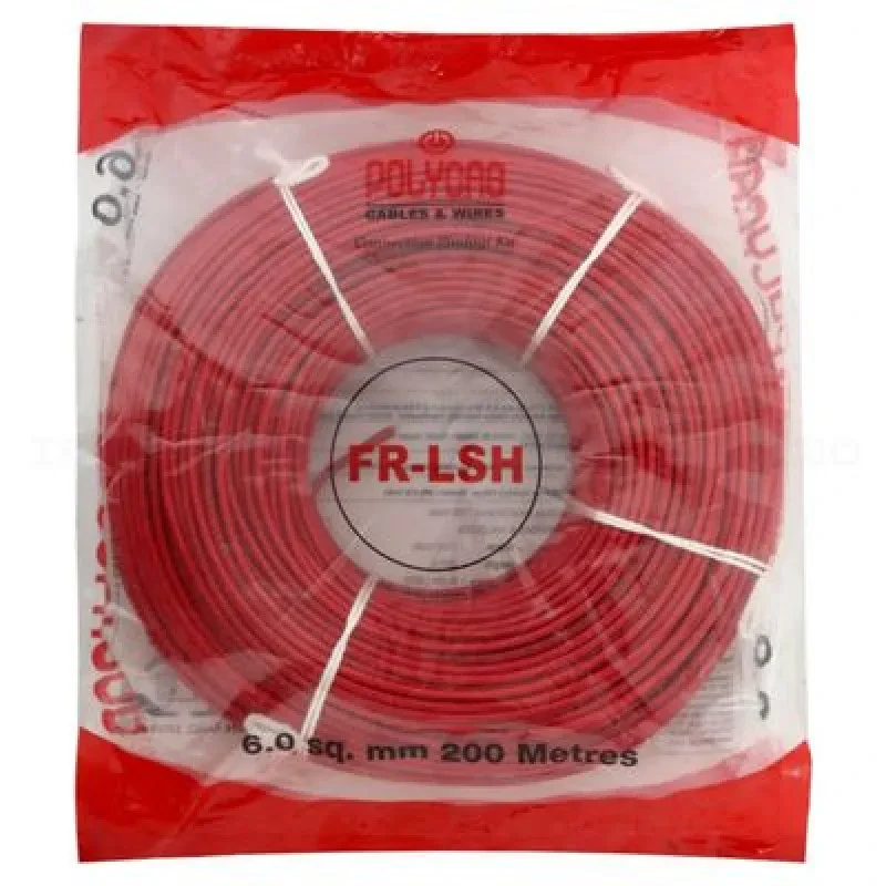 Polycab FRLS-H 6 Sq mm PVC Insulated Industrial - House Wire (300 Mtrs)
