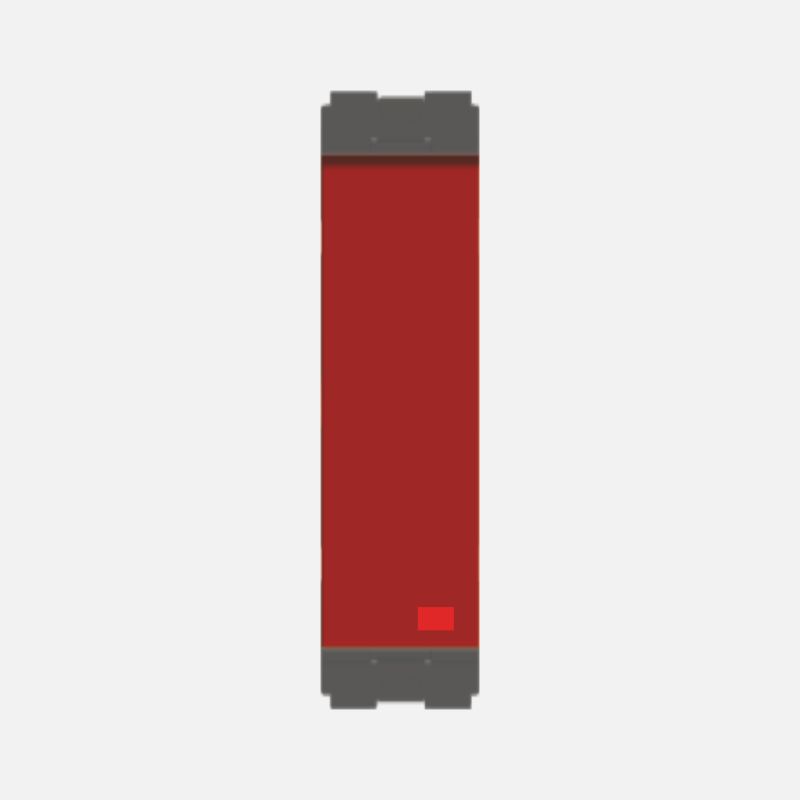 NORISYS CUBE Series Switch 16A One-way w Indicator - 1 Module (Dedicated Red)