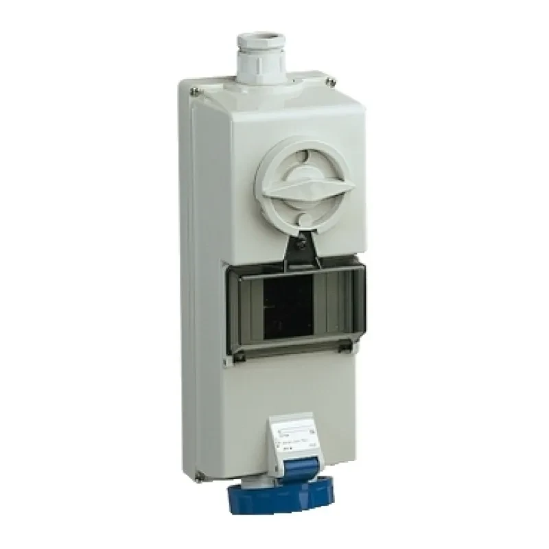 Schneider 16A - 2P + E Isoblock interlocked socket IP65- 200...250 V AC - wall (82754)