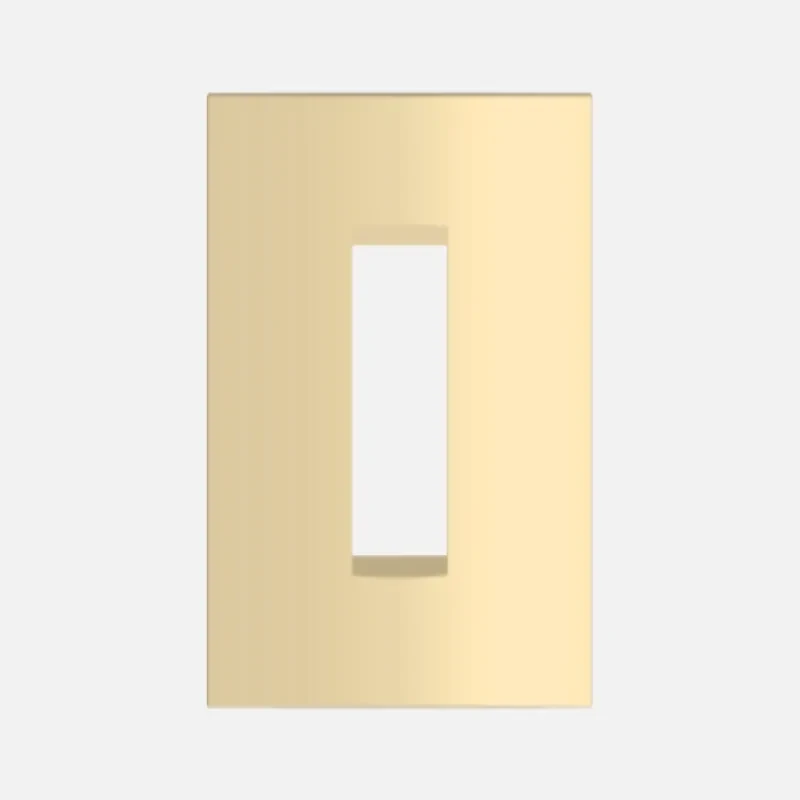 NORISYS CUBE Series 1M Vector Plate with Frame (Matt Gold & Cocoa Brown)