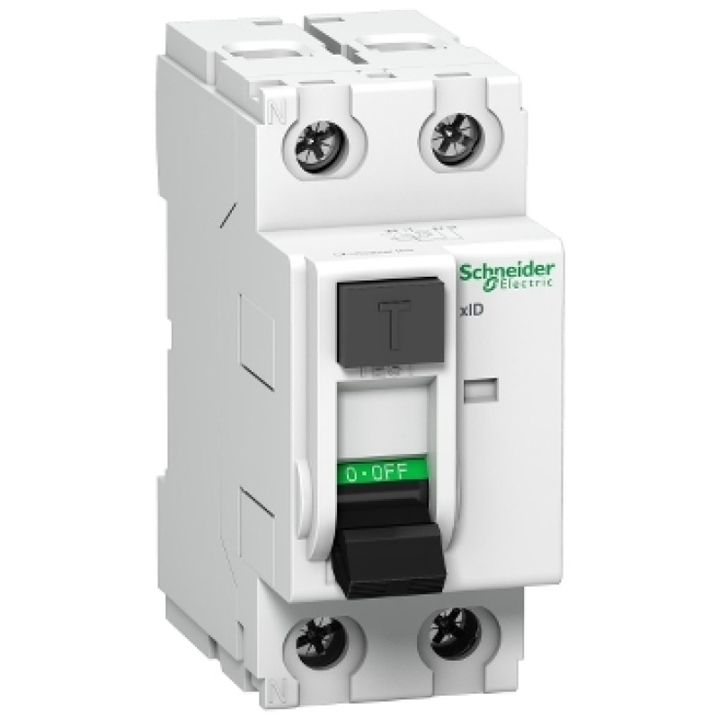 schneider RCCBs xID  - 2 Pole - (40A - 100mA) Type -AC (A9N16256)