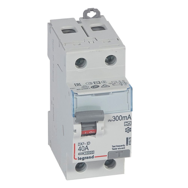 Legrand DX3 RCCBs - Double Pole 240 V~ (40A - 300mA) Type -AC