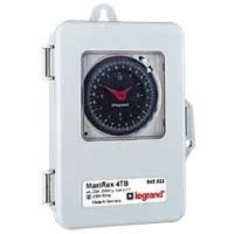 Legrand MaxiRex 4QWB (weekly with IP 53 box) - Rex surface mounting time switches (649939)