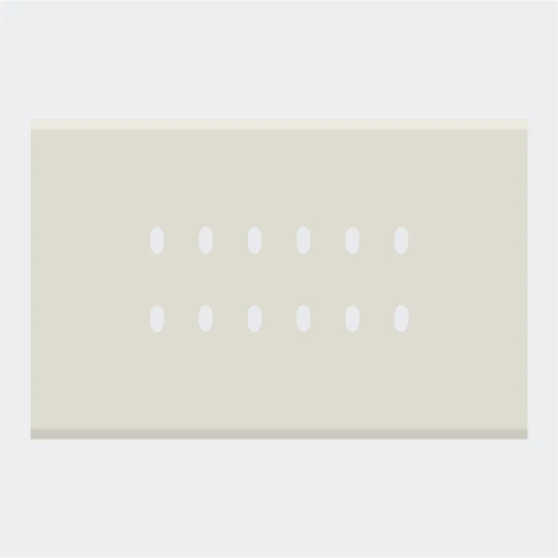 Norisys TG9 6M Solid Glass Plate with 12 holes