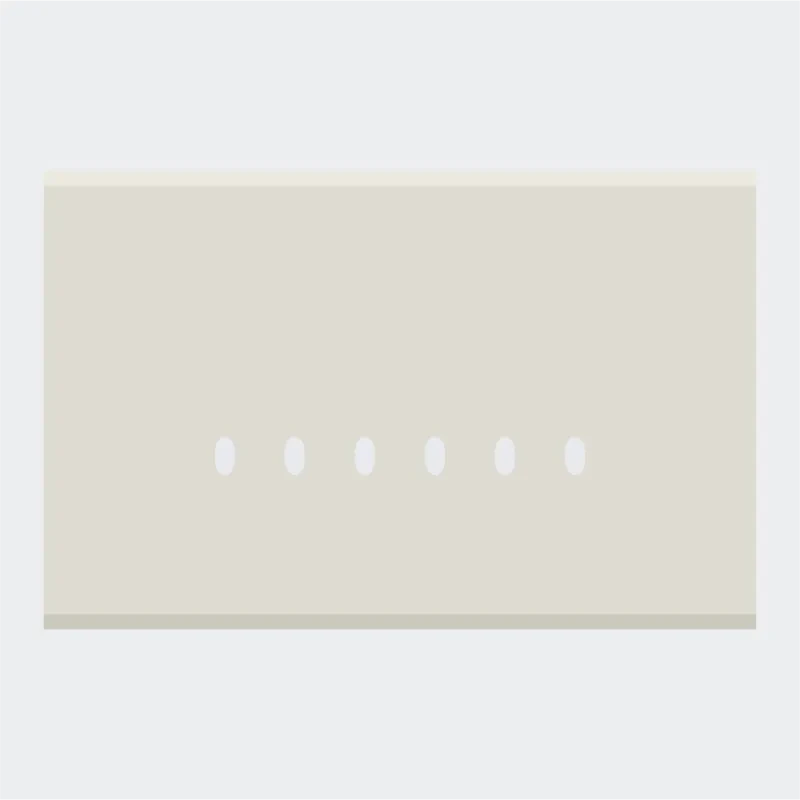 Norisys TG9 6M Solid Glass Plate with 6 holes
