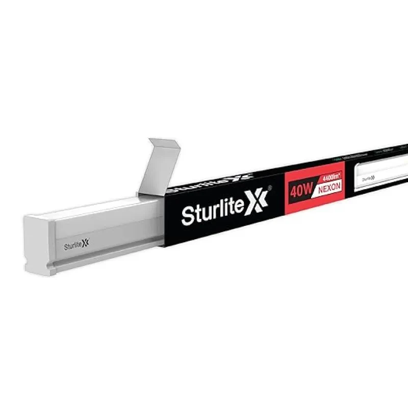 Sturlite Nexon 40 Watt LED Batten| 6500K Cool White Color Temperature Tube light| Sleek Elegant Design With CRI Tech| LM-80 Tested, 4300 Lumens| 25000 Hrs Rated Life - (Pack of 2)