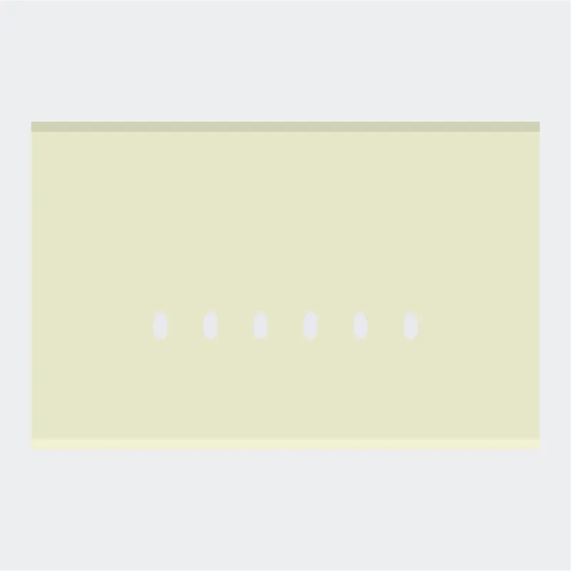 Norisys TG9 6M Solid Glass Plate with 6 holes