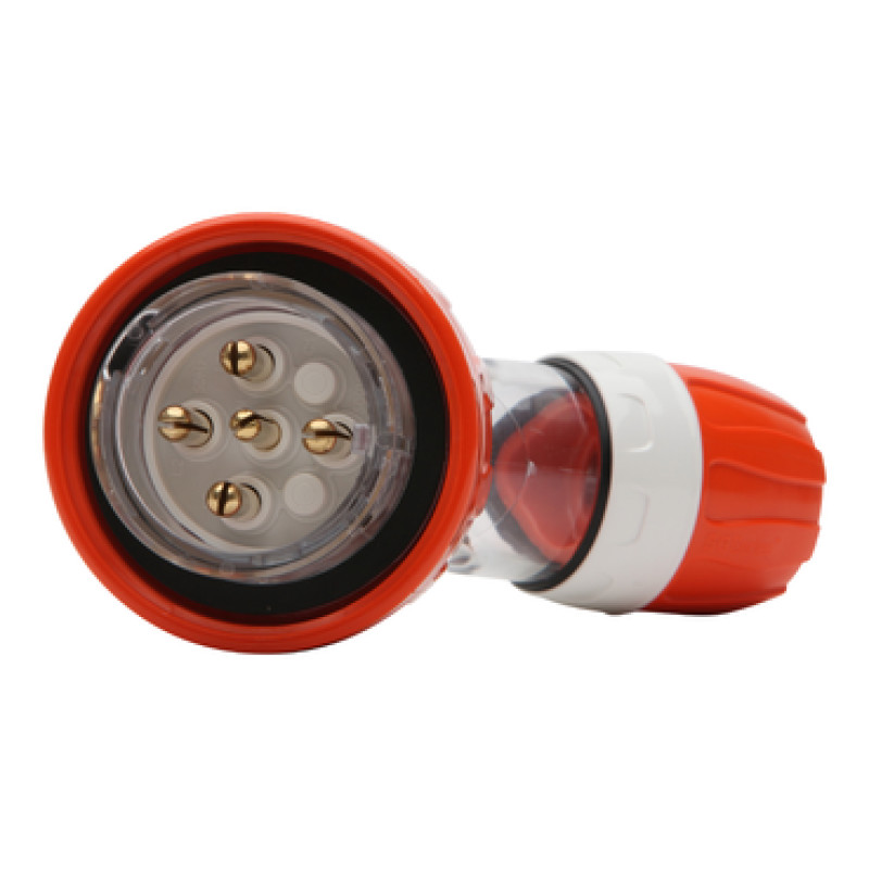 Schneider 56 Series IP66 - 500V 10A - 5 Round Pins Plugs and Extension Sockets Angle Plugs - (56PA510-EO)