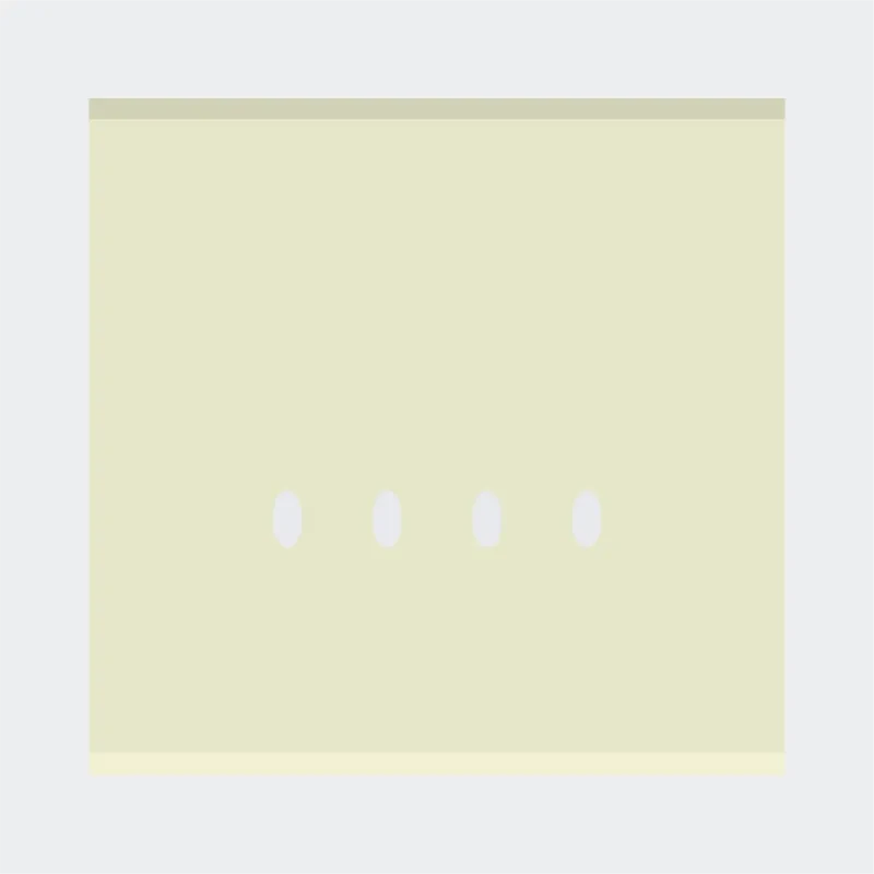 Norisys TG9 4M Solid Glass Plate with 4 holes