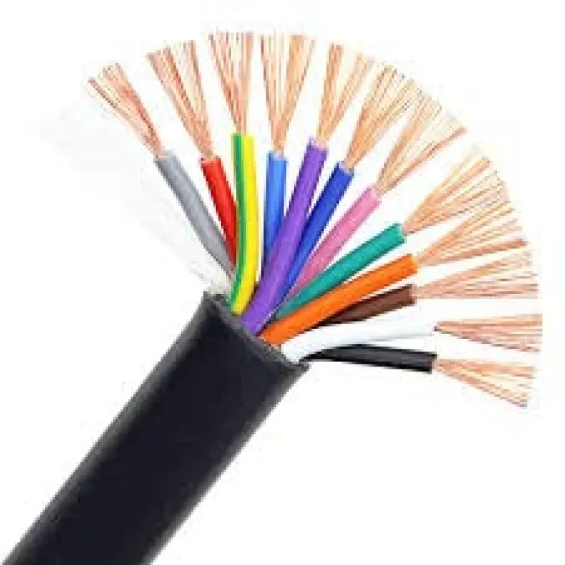 Polycab 1 Sqmm 12 Core FR PVC Insulated Industrial Flexible Cable Black (100 Mtrs)
