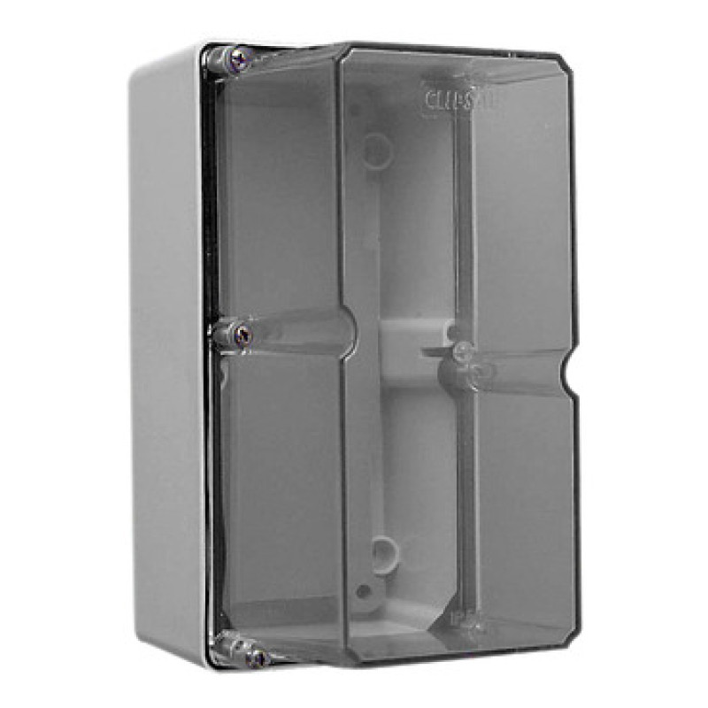 Schneider 56 Series IP66 - 2 Gang 140x101x198mm Adaptable Enclosure Deep - (56DB2-GY)